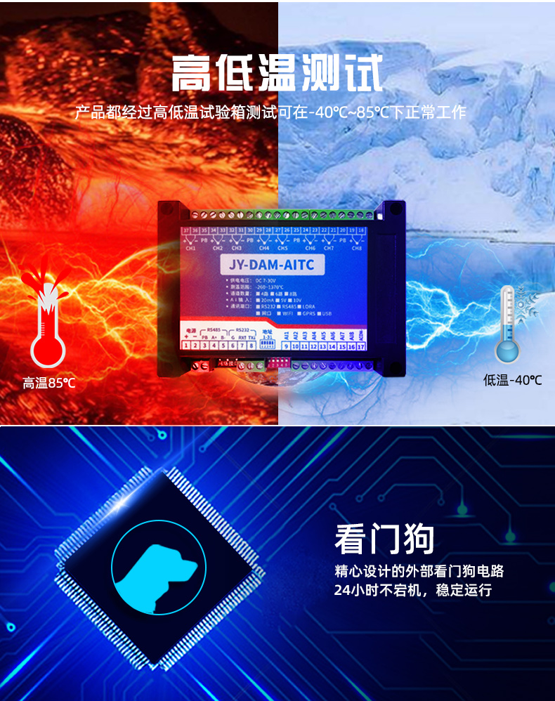 DAM-AITC 遠(yuǎn)程測(cè)控 溫度采集模塊功能特點(diǎn) DAM-AITC 遠(yuǎn)程測(cè)控 溫度采集模塊功能特點(diǎn)