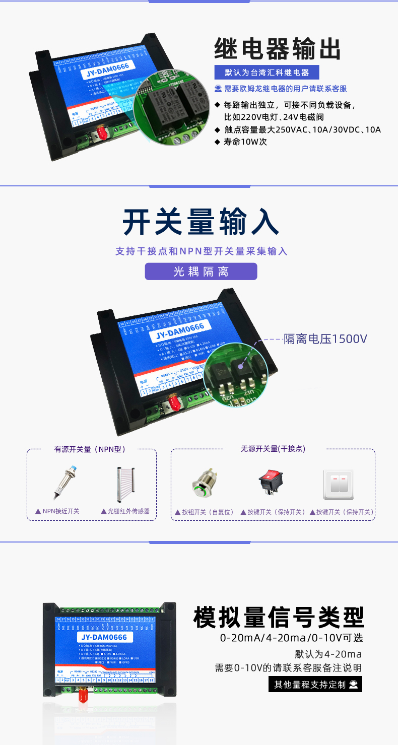 云平臺 DAM-0666 GPRS版 遠程數采控制器開關量輸入 云平臺 DAM-0666 GPRS版 遠程數采控制器開關量輸入