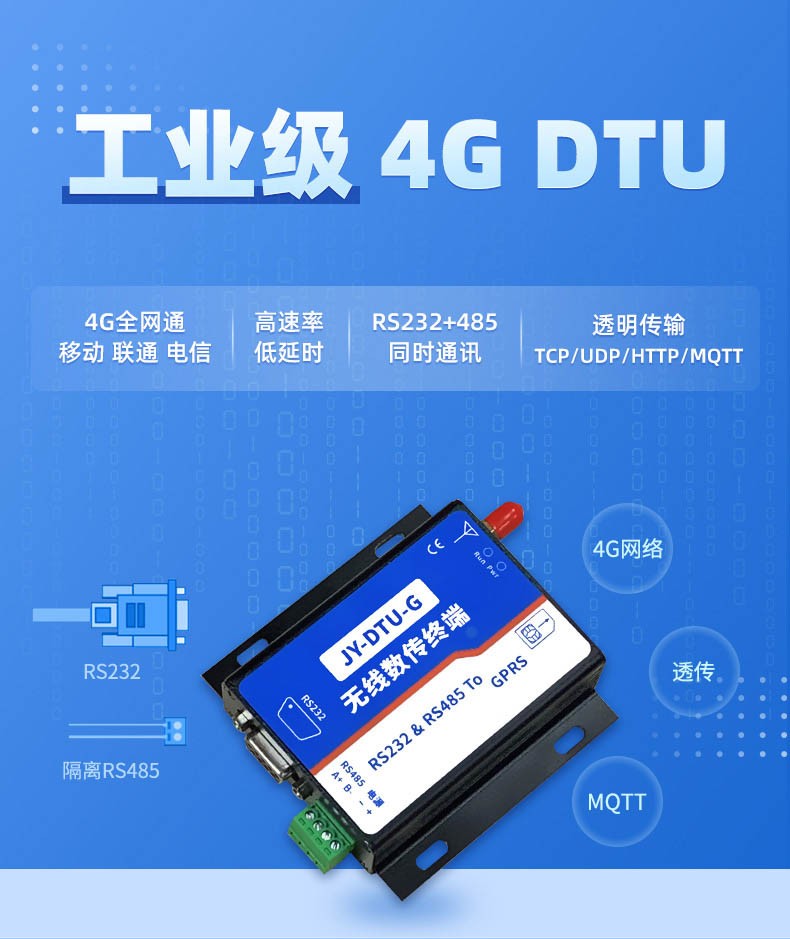 工業(yè)級 4G DTU 工業(yè)級 4G DTU