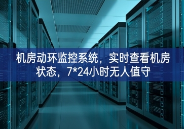 機房動環監控系統，實時查看機房狀態，7*24小時無人值守